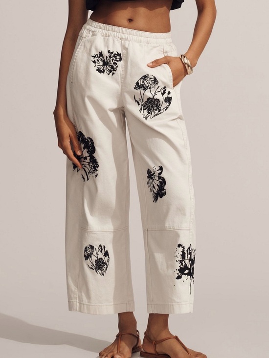 Anthropologie Pants - Anthropologie Pilcro Izzie Printed Barrel Pants Size L